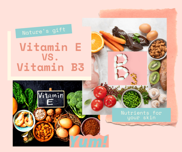 ビタミンB3 とビタミンEを使い分けるお肌の状態とは？
